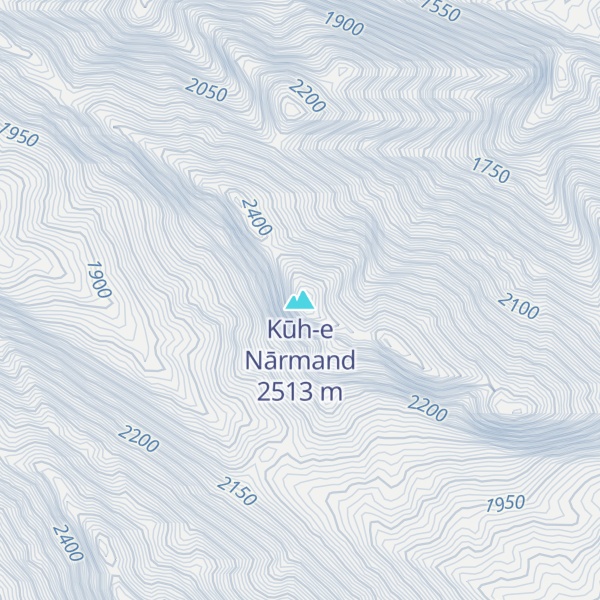 Map of Kūh-e Nārmand