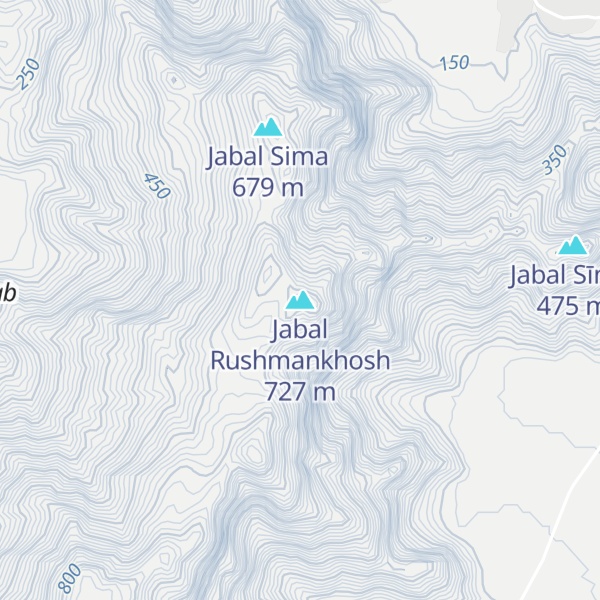 Map of Jabal Rushmankhosh