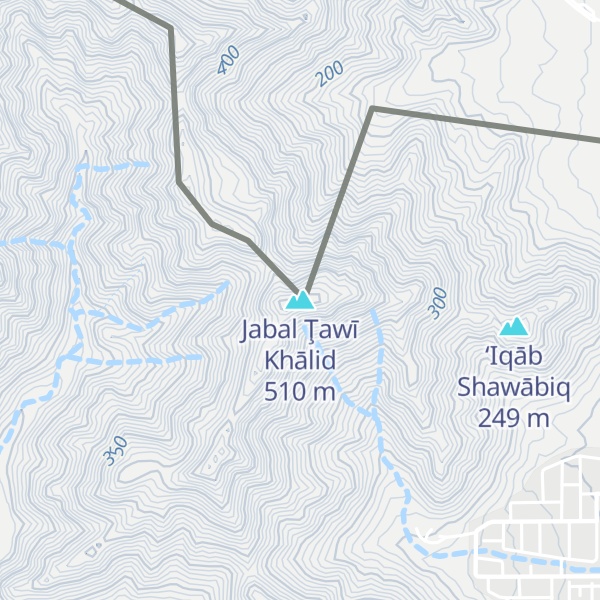 Map of Jabal Ţawī Khālid