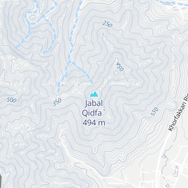 Map of Jabal Qidfa`