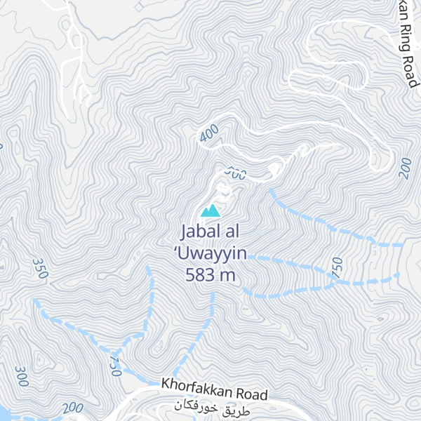 Map of Jabal al ‘Uwayyin