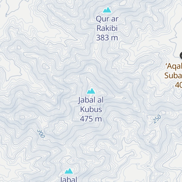 Map of Jabal al Kubus