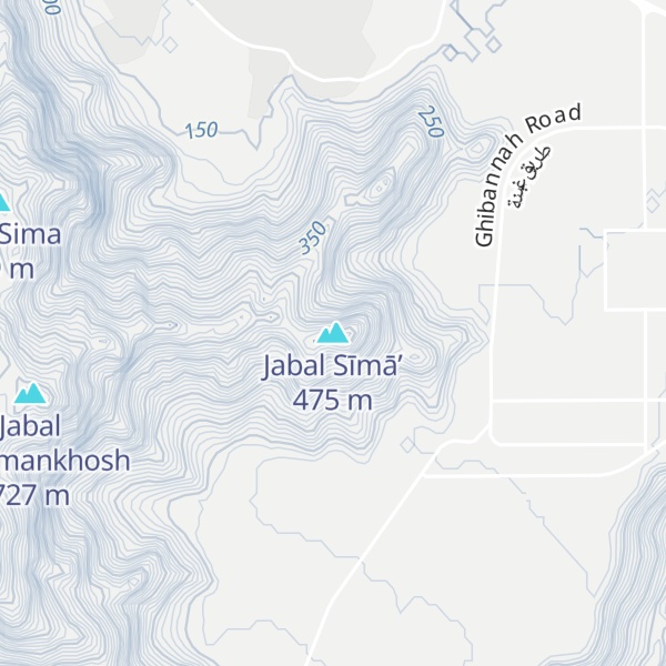 Map of Jabal Sīmā’
