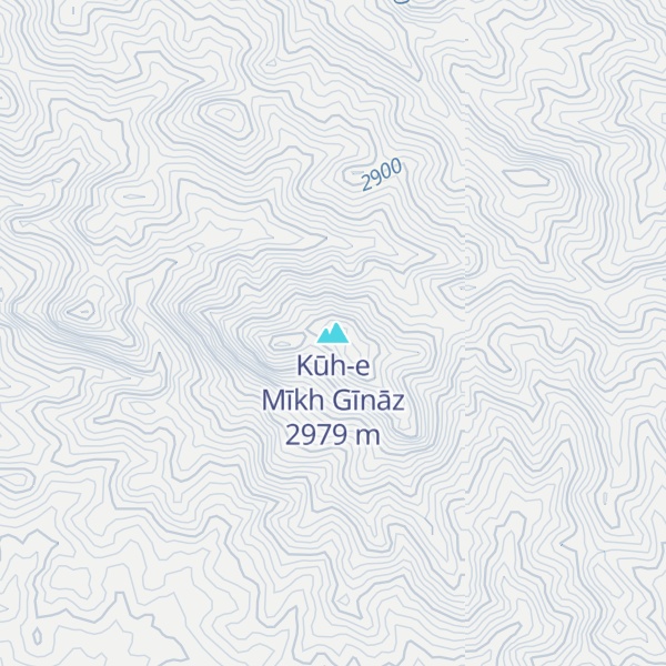 Map of Kūh-e Mīkh Gīnāz
