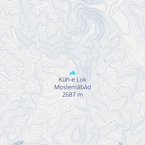Map of Kūh-e Lok Moslemābād