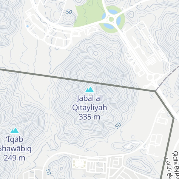 Map of Jabal al Qitayliyah