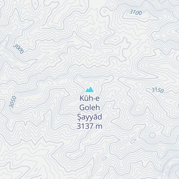 Map of Kūh-e Goleh Şayyād