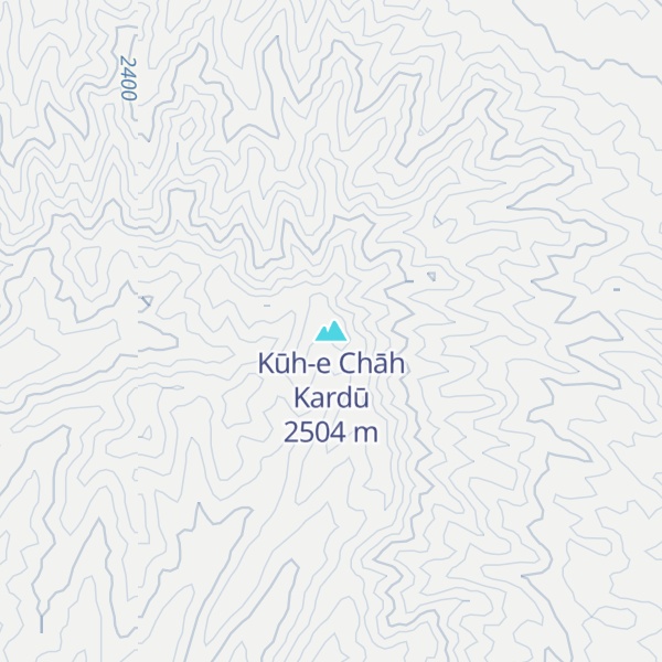 Map of Kūh-e Chāh Kardū
