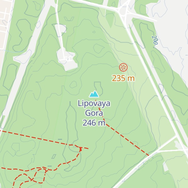 Map of Lipovaya Gora