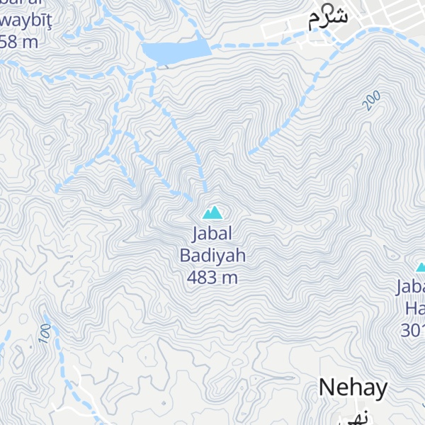 Map of Jabal Badiyah