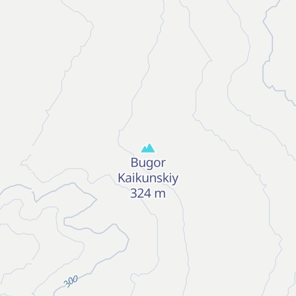 Map of Bugor Kaikunskiy