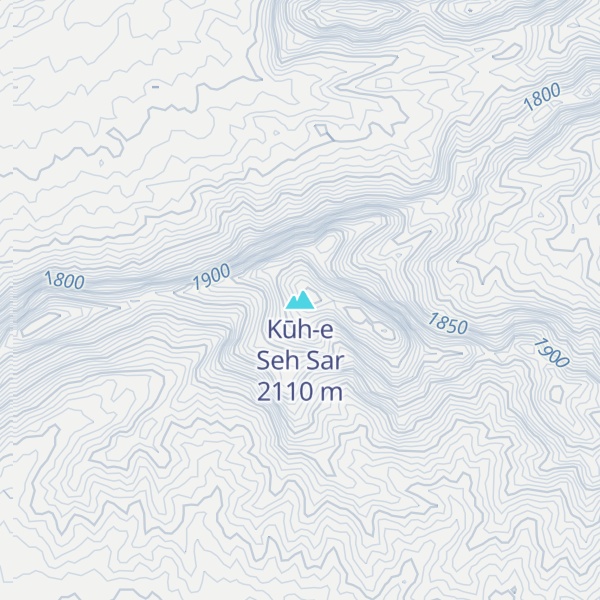Map of Kūh-e Seh Sar