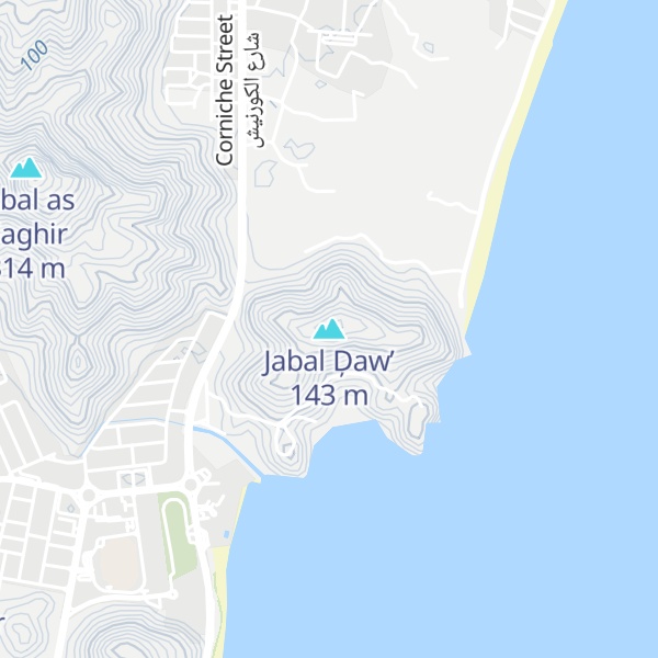 Map of Jabal Ḑaw’