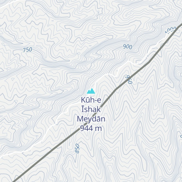 Map of Kūh-e Īshak Meydān