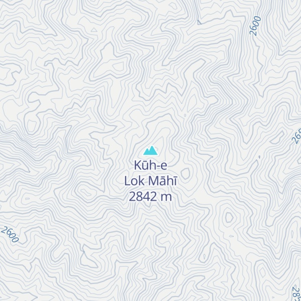 Map of Kūh-e Lok Māhī