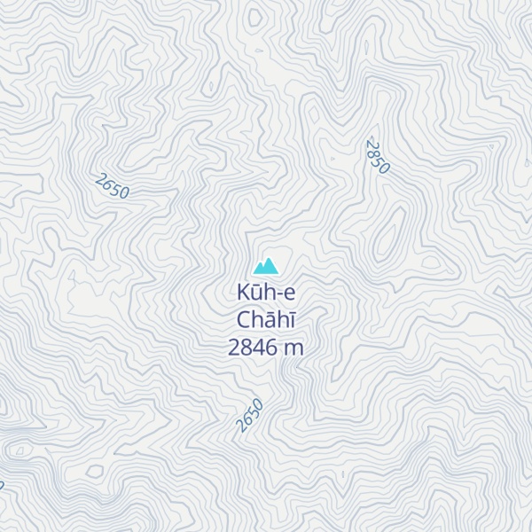 Map of Kūh-e Chāhī