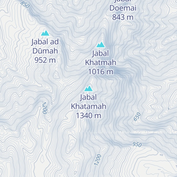 Map of Jabal Khatamah