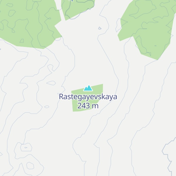 Map of Rastegayevskaya