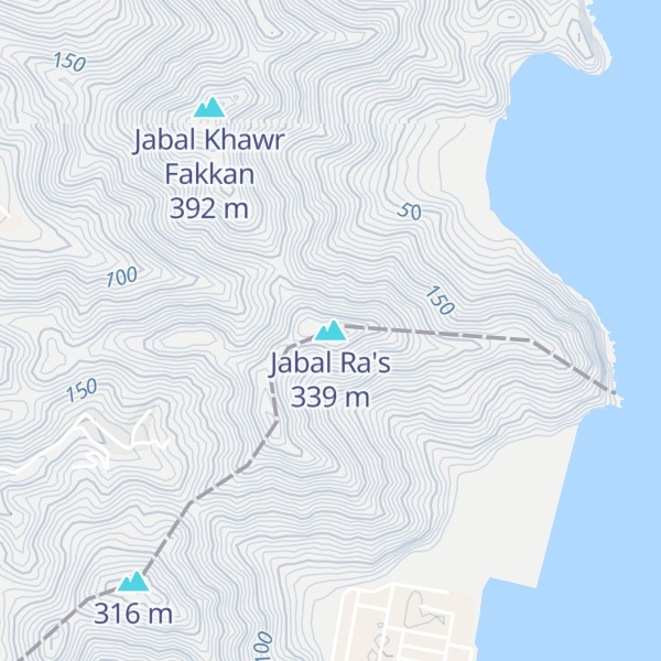 Map of Jabal Ra's