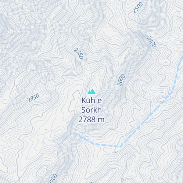 Map of Kūh-e Sorkh