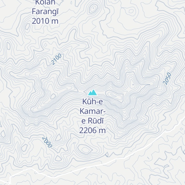 Map of Kūh-e Kamar-e Rūdī