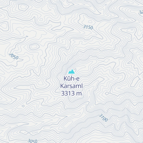 Map of Kūh-e Karsamī