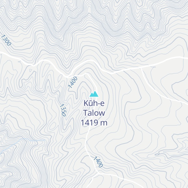 Map of Kūh-e Talow