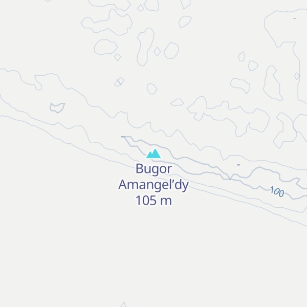 Map of Bugor Amangel’dy
