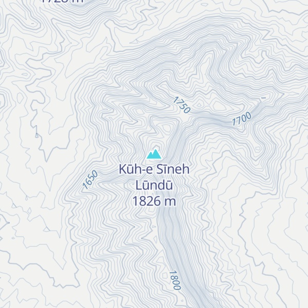 Map of Kūh-e Sīneh Lūndū
