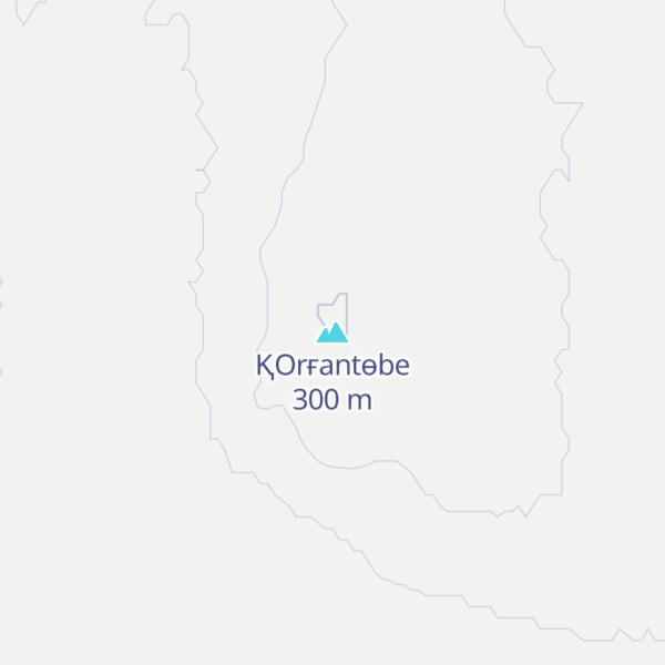 Map of ҚOrғantөbe