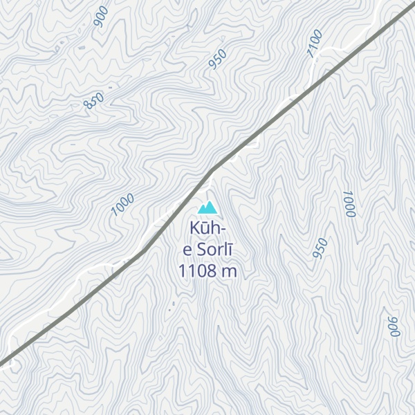 Map of Kūh-e Sorlī