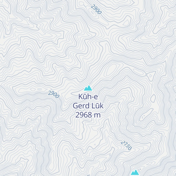 Map of Kūh-e Gerd Lūk