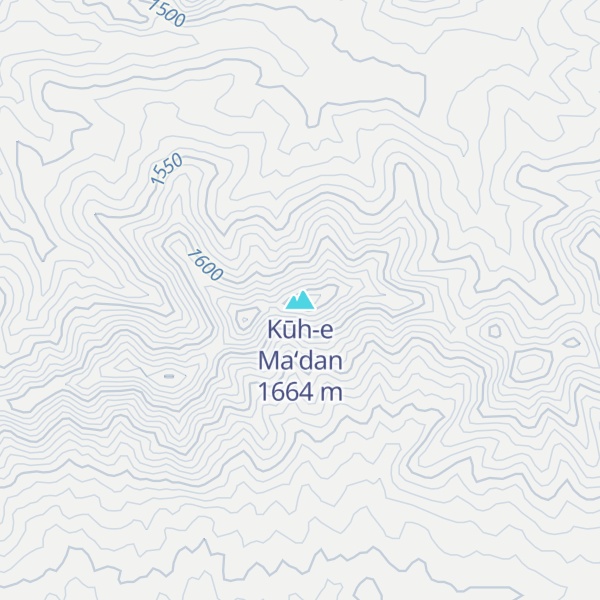 Map of Kūh-e Ma‘dan