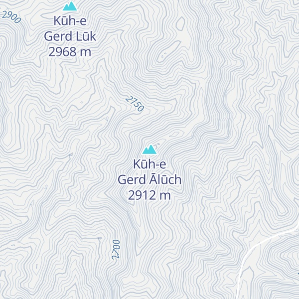 Map of Kūh-e Gerd Ālūch