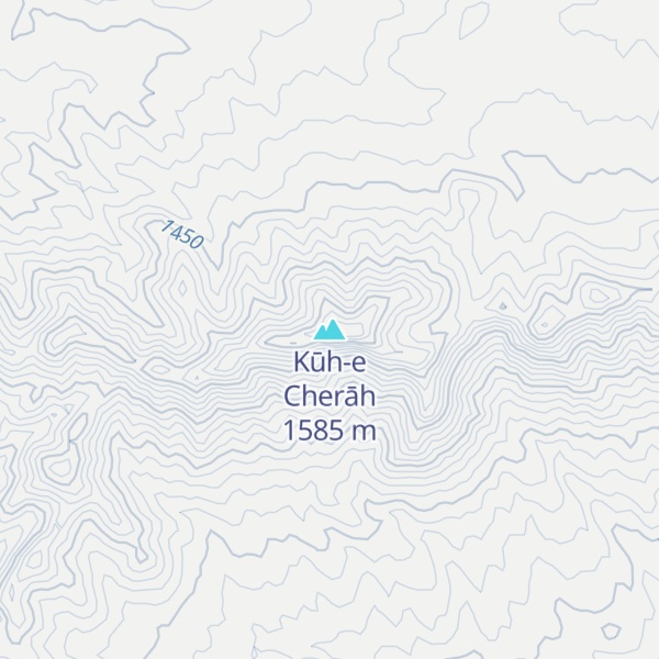 Map of Kūh-e Cherāh