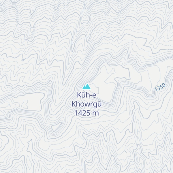 Map of Kūh-e Khowrgū