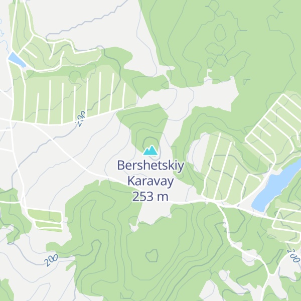 Map of Bershetskiy Karavay