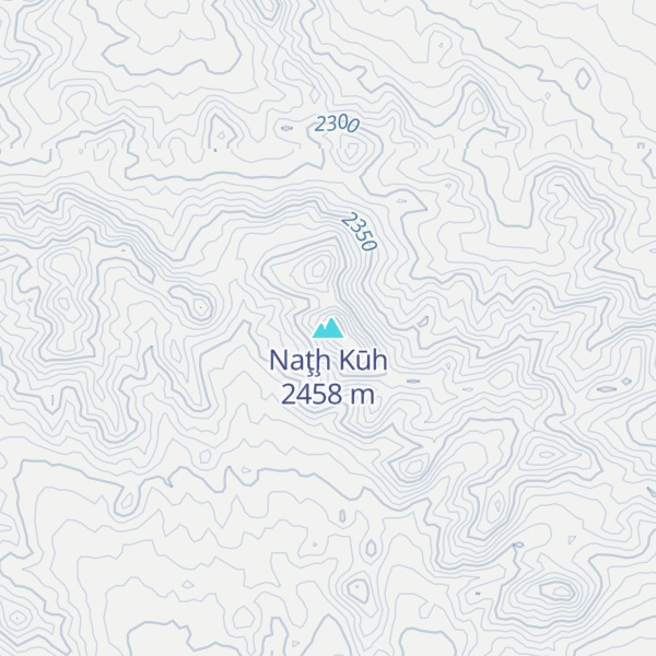 Map of Naţḩ Kūh