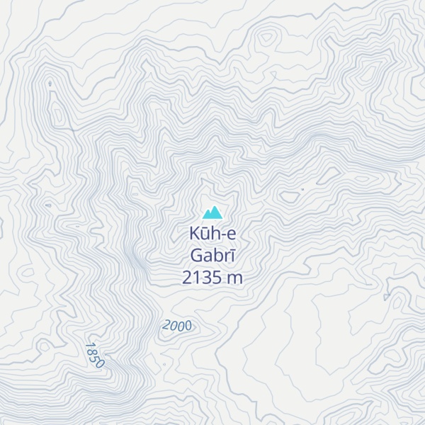 Map of Kūh-e Gabrī