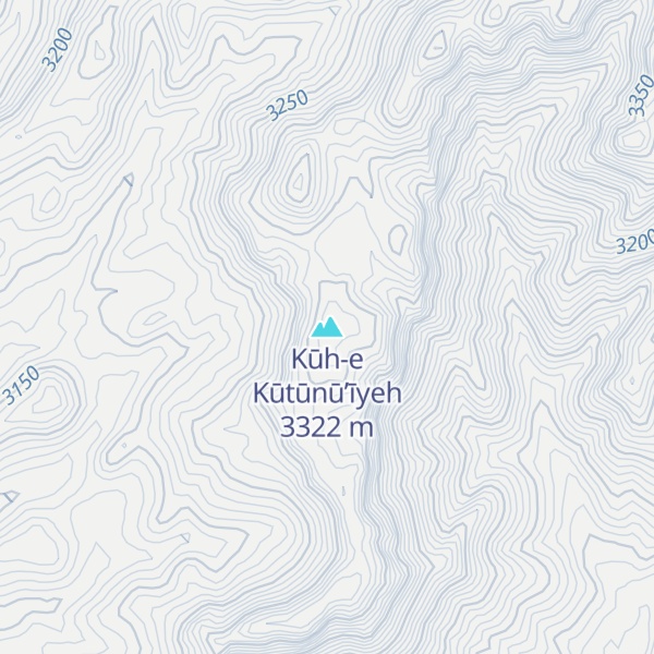 Map of Kūh-e Kūtūnū’īyeh