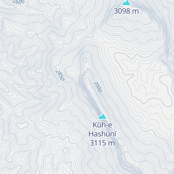 Map of Kūh-e Āsānīj