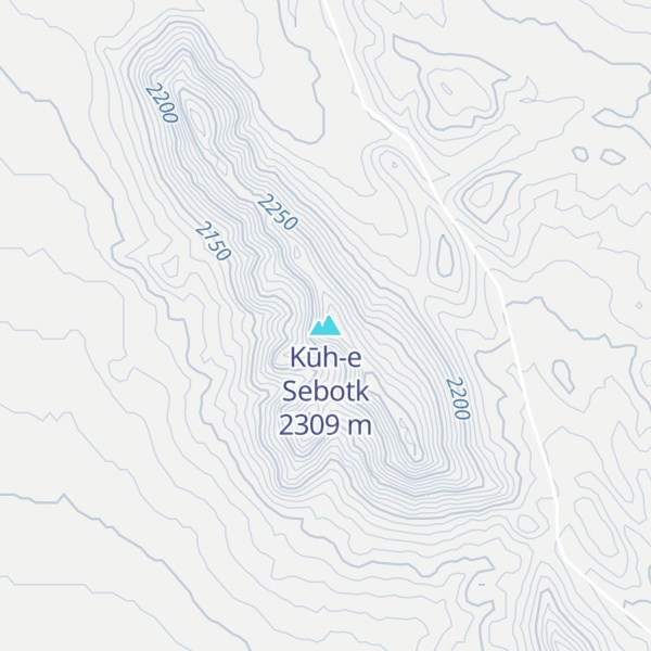 Map of Kūh-e Sebotk