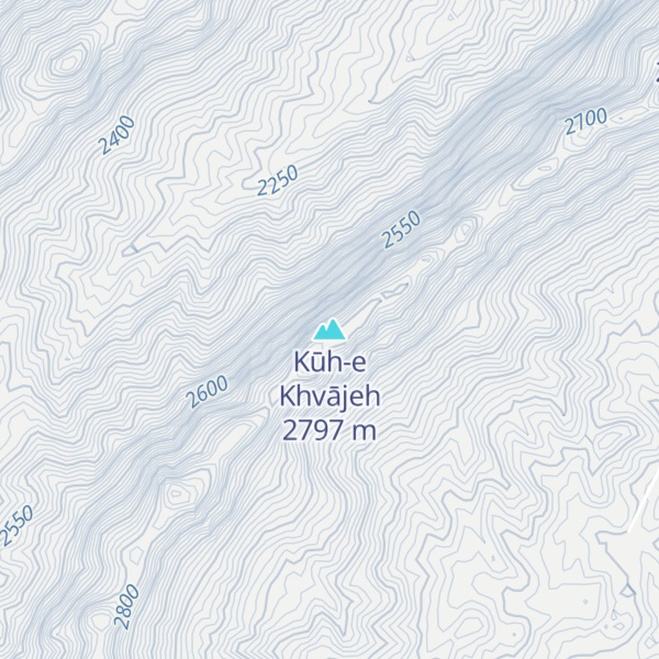 Map of Kūh-e Khvājeh