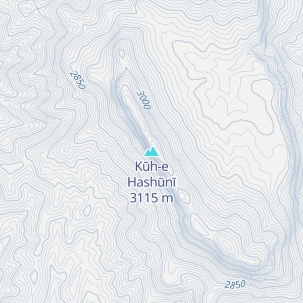 Map of Kūh-e Hashūnī