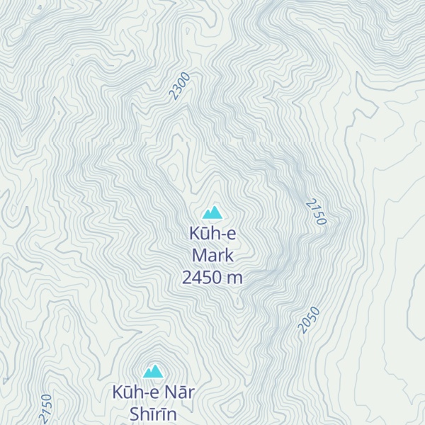 Map of Kūh-e Mark