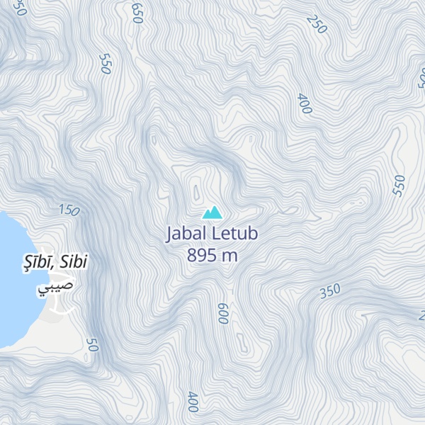 Map of Jabal Letub