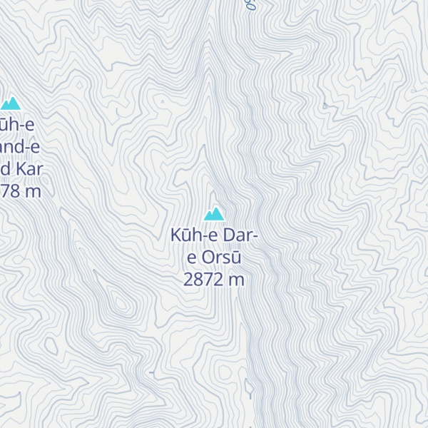 Map of Kūh-e Dar-e Orsū