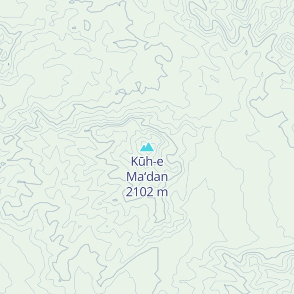 Map of Kūh-e Ma‘dan