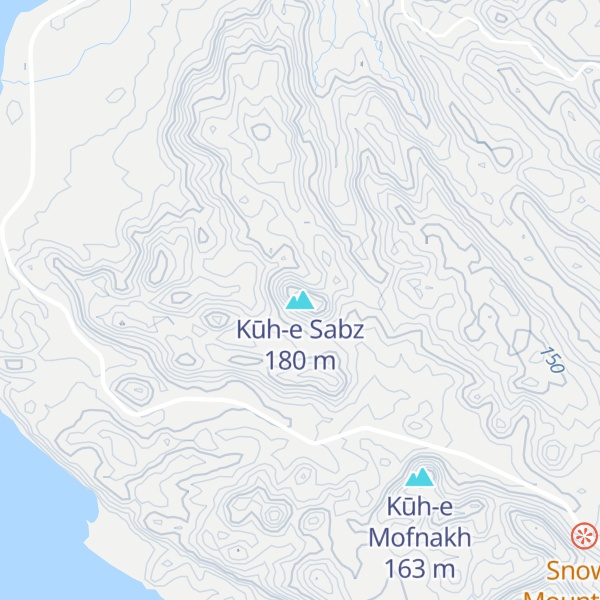 Map of Kūh-e Sabz