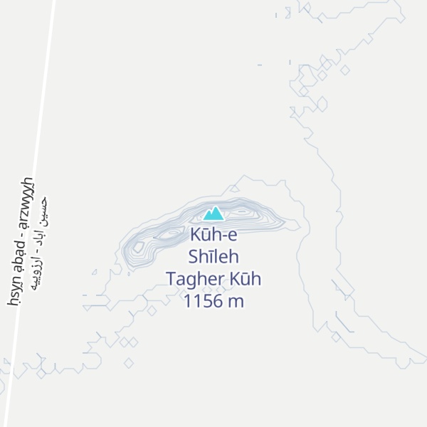 Map of Kūh-e Shīleh Tagher Kūh